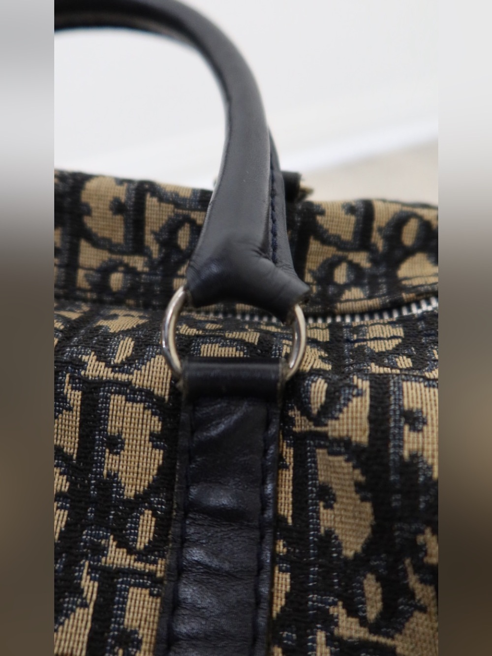 Christian Dior Vintage Trotter Monogram Boston Bag Authentic Preloved - Picture 4 of 17